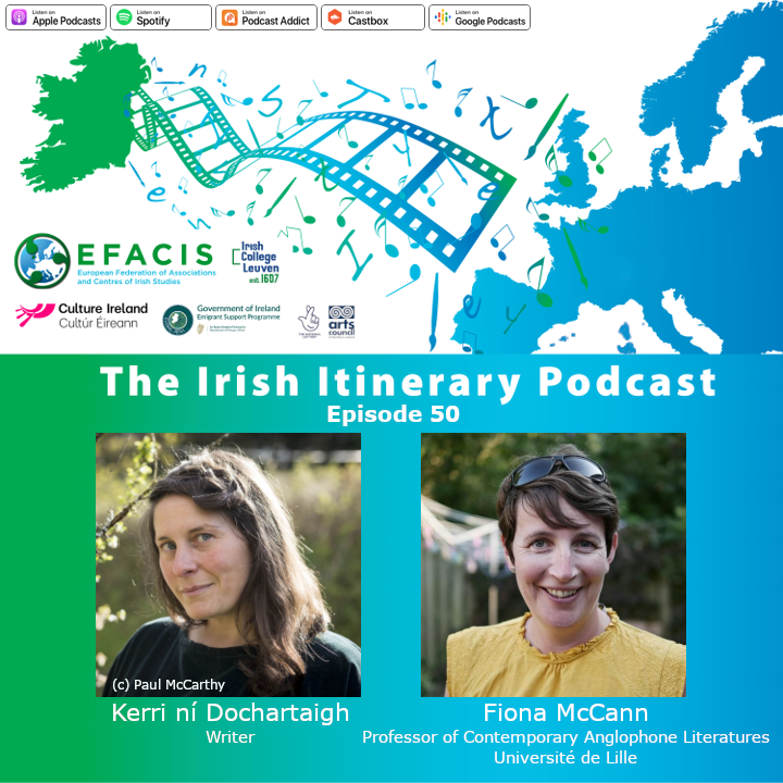 The EFACIS Irish Itinerary #Podcast has reached 50 episodes! 🍾🍾🍾 In episode 50 writer Kerri ní Dochartaigh talks to Fiona McCann about the importance of form and the community of writers, interconnectedness, resilience, and much more. efacis.eu/podcast #irishstudies
