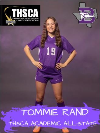 Congratulations to Boerne Greyhounds Tommie Rand for being recognized by THSCA as 2nd Team Academic All-State.