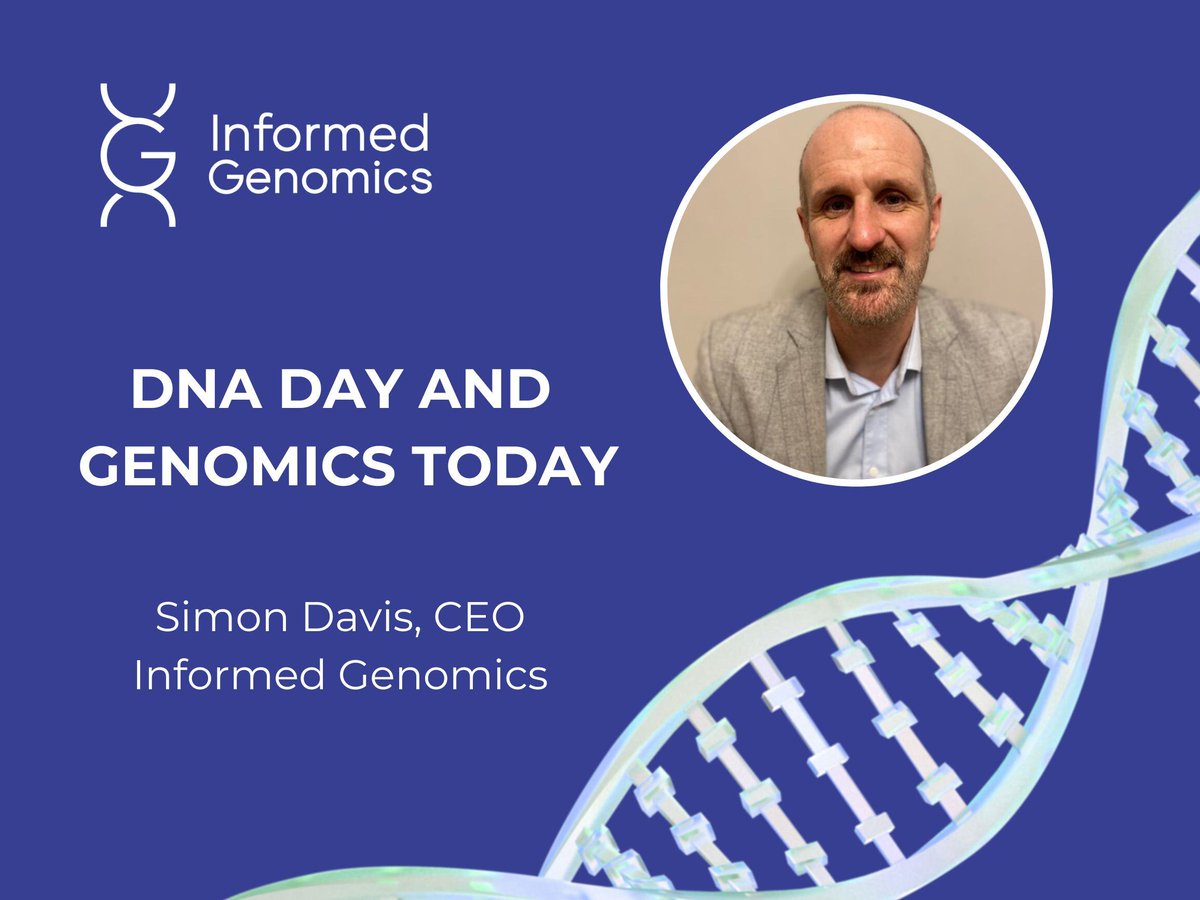 25th April marks the anniversary of the completion of the human genome project in 2003 and the discovery of the double helix in 1953. Recently appointed CEO, Simon Davis, reflects on how much progress has been made in genomics since then. Read the Q&amp;A here bit.ly/4ba2t2P