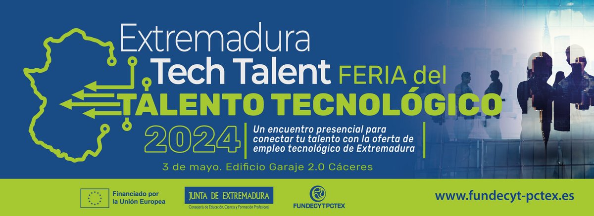 AMBLING (@es_ambling) on Twitter photo Os esperamos el próximo 3 de mayo en #ExtremaduraTechTalent en el edificio Garaje 2.0 de la mano de <a href="/FundecytPCTEX/">FUNDECYT-PCTEX</a> Os esperamos el próximo 3 de mayo en #ExtremaduraTechTalent en el edificio Garaje 2.0 de la mano de <a href="/FundecytPCTEX/">FUNDECYT-PCTEX</a>