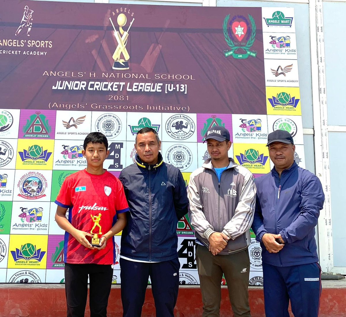 Back-to-back victories for our unstoppable CEC Boys (Red) in the U-13 Junior Cricket League. 
Congratulations on another stellar performance!

#TurningDreamsIntoReality | #NepalCricket | #PulsarNepal | #KumariBank | #Jimbuthakali | #MagicNepal | #NLIC | #maximax |