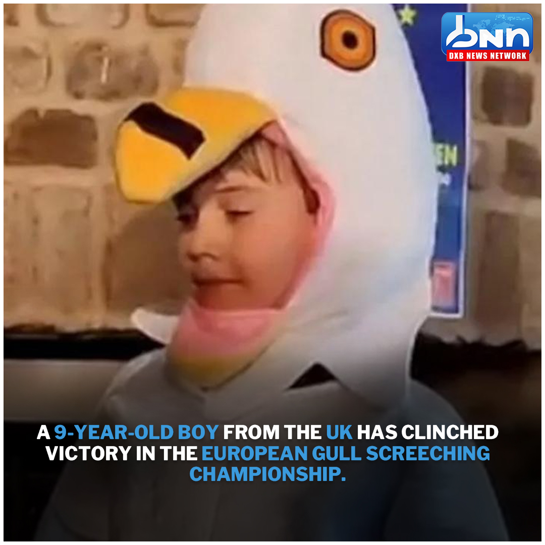 9-Year-Old UK Boy Claims Victory in European Gull Screeching Contest
.
Read Full News: dxbnewsnetwork.com/9-year-old-uk-…
.
#SeagullChampion #CooperWallace #SeagullImpersonation #YoungTalent  #dxbnewsnetwork #breakingnews #headlines #trendingnews #dxbnews #dxbdnn