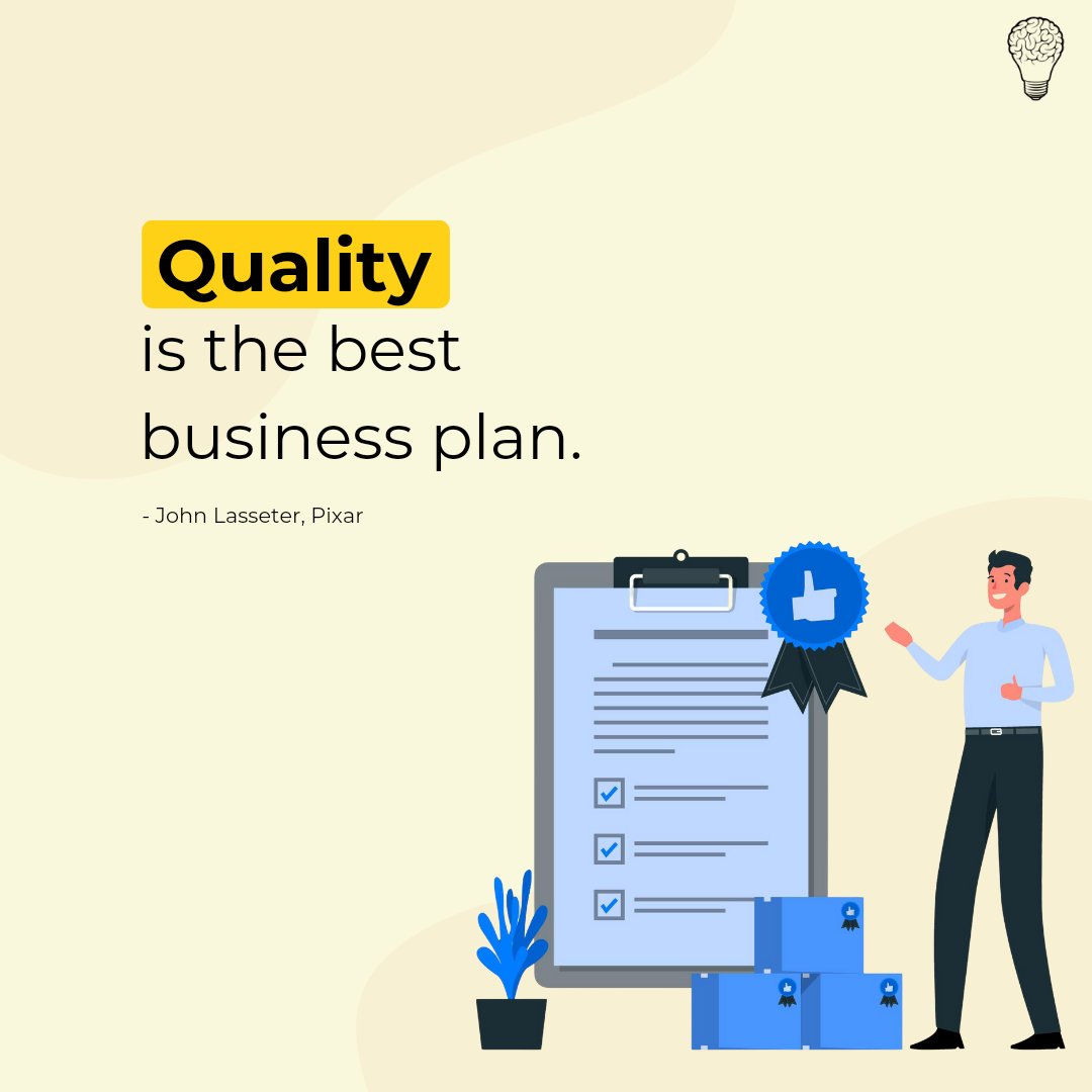 👍🏻Quality is the best business plan.

Follow  @BusinesszBrain For More 

#quotes #businessbrainofficial #businessmentor #productquality #qualityofservice #businessminded