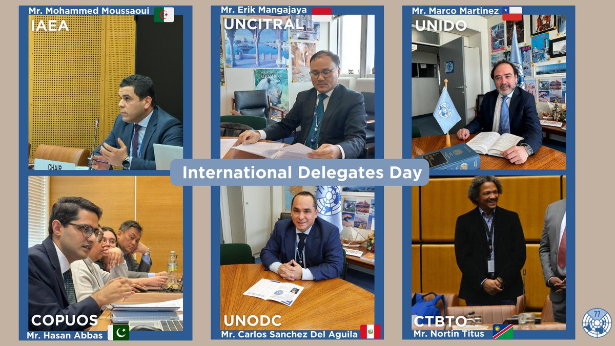 Happy #InternationalDelegatesDay to all diplomats! On this occasion, within the G-77 Vienna Chapter, we proudly acknowledge our outstanding Task Force Leaders👏. Thank you for your hard work and dedication to the advancement of the needs of developing countries. 🌎