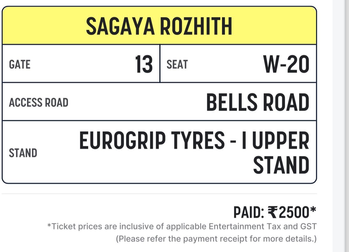 prasanthsharkzz's tweet photo. I upper Tickets available
#CSKvsSRH #CSK #cskticket #IPL #IPL2024live #DHONI𓃵 #msdhoni #IPL2024 #ipltickets #IPL2024live #CSKvsSRH #CSKvSRH #csktickets #ChennaiSuperKings #IPLT20 https://t.co/YbqoVqh4G6