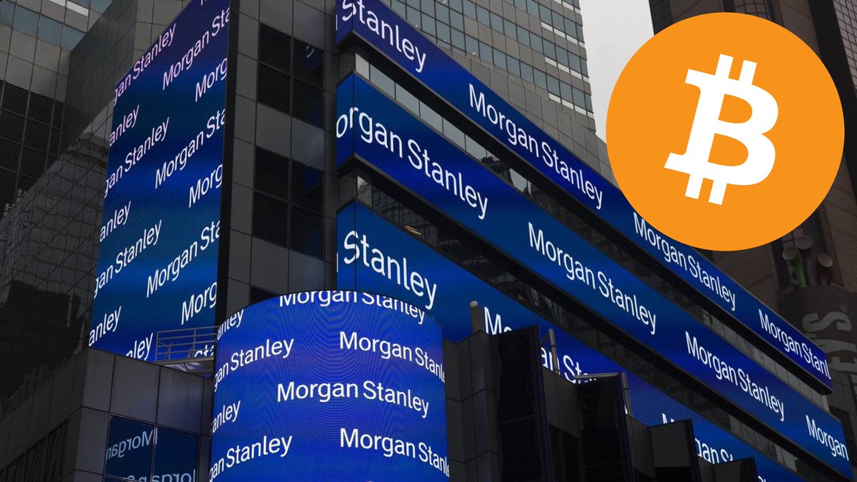 JUST IN‼️- Morgan Stanley is considering broadening its offerings of Bitcoin ETFs by permitting its ~15,000 brokers to solicit them to clients. #Bitcoin 🚀🚀🚀