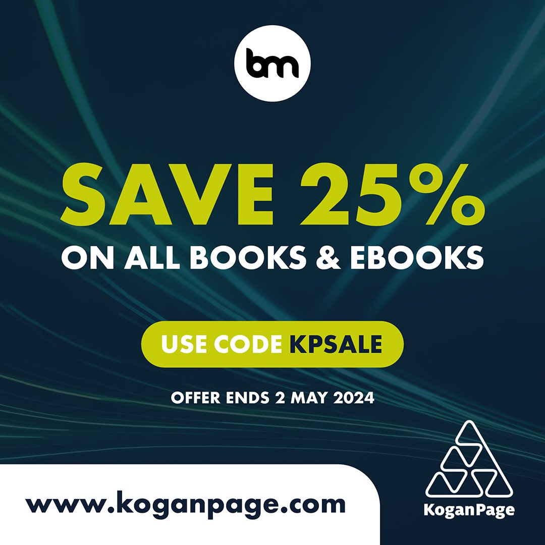 🌟 Exciting News for My Readers! 🌟 I'm thrilled to announce that starting this Thursday, 25th April, #KoganPage is offering a fantastic 25% discount! 📚💼 Use the code 'KPSALE' 🔗 koganpage.com/authors/bernar… Don't miss out—this exclusive promotion ends on Thursday, 2nd May!