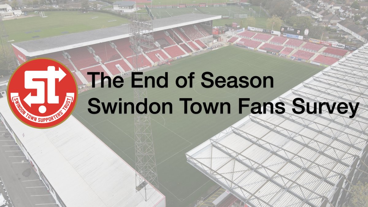 📢 CALLING ALL SWINDON FANS 📢 We want to hear your thoughts in our End of Season Fans Survey. This is your opportunity to tell us how satisfied you are with what is important to you. 🔗 forms.gle/YHnVW3Jqw2QUtC… #STFC #STFCFansSurvey