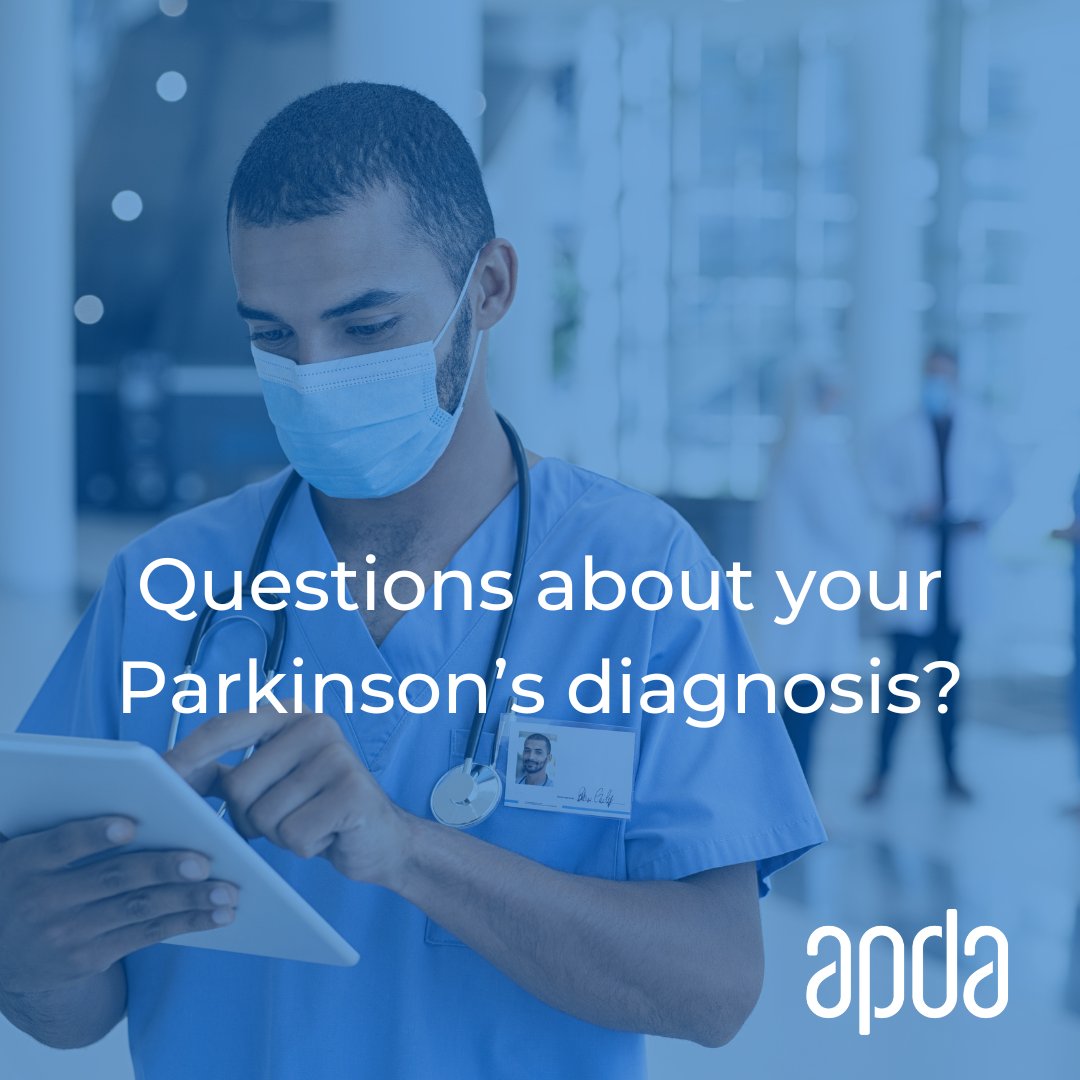 Questions about your Parkinson’s diagnosis? APDA’s got information for you! From symptoms to medications, we’ve got a comprehensive website with plenty of pages and resources. Visit us today: apda.link/Diagnosis #Parkinsons