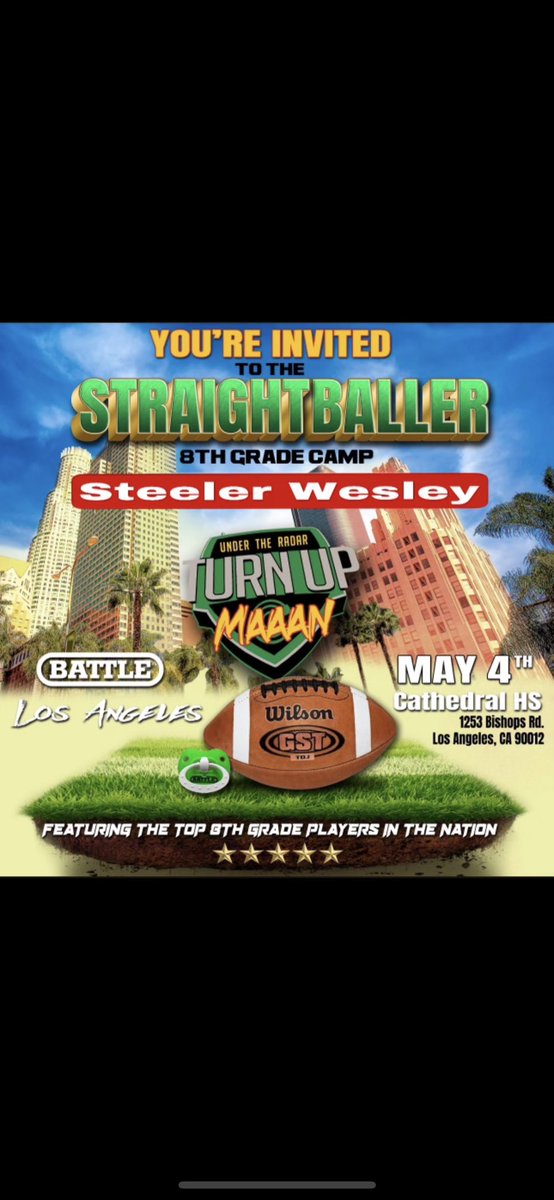 Thank you @_UnderTheRadar_  for the invite.  Excited to compete against the best. 

@BattleSportsCo @levelupelites @pinkoutlaws @OremTigerFball