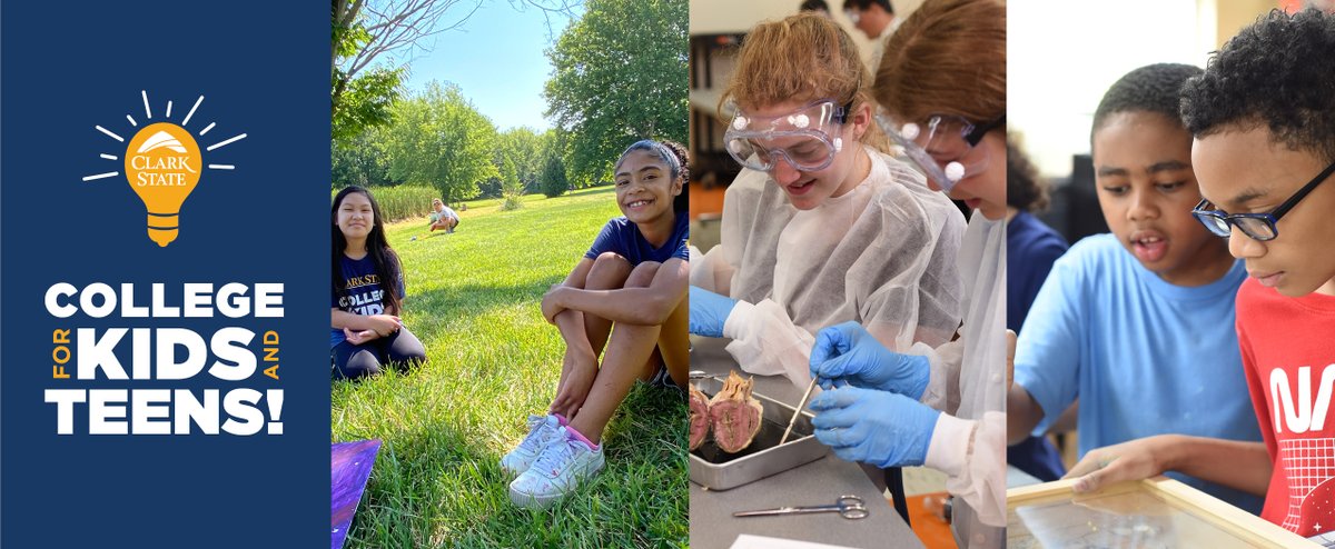 Clark State is gearing up for this year’s College for Kids and Teens summer camps for students entering grades two through 12. Our teachers and staff look forward to our summer camps every year and this year is no exception!
clarkstate.edu/community/news…