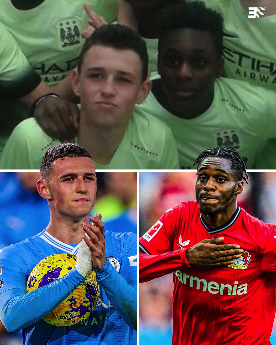 Phil Foden and Jeremie Frimpong im the Man City academy together! ⭐️💚