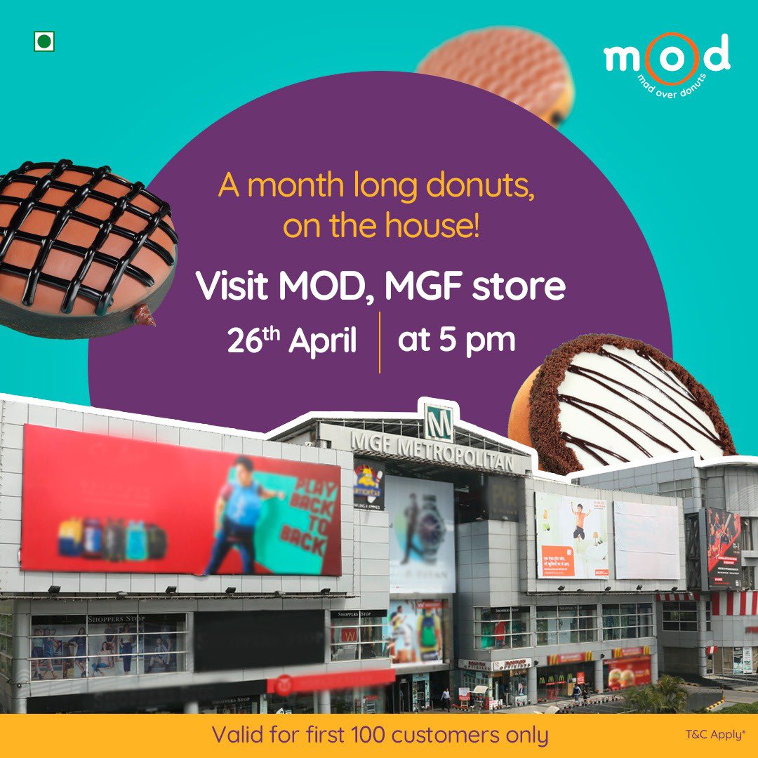 Can you imagine? Getting month long Donuts for free? Yes, it’s for real. Visit our MGF store on 26th April 2024, be an early bird and get your favourite treats free for a month! #MOD #MadOverDonuts #BiteIntoHappiness #Donut #Love #StoreLaunch