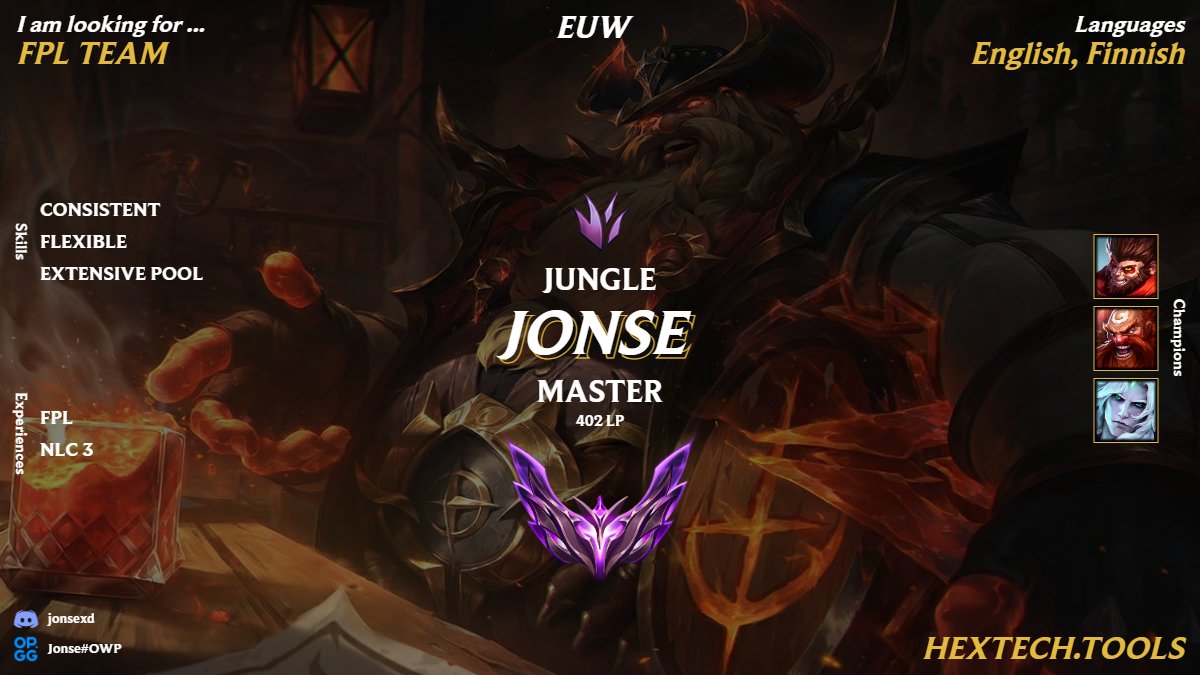 After some good times with the B5 goons, I have been unleashed into the free agent market. Feel free to come and chat!