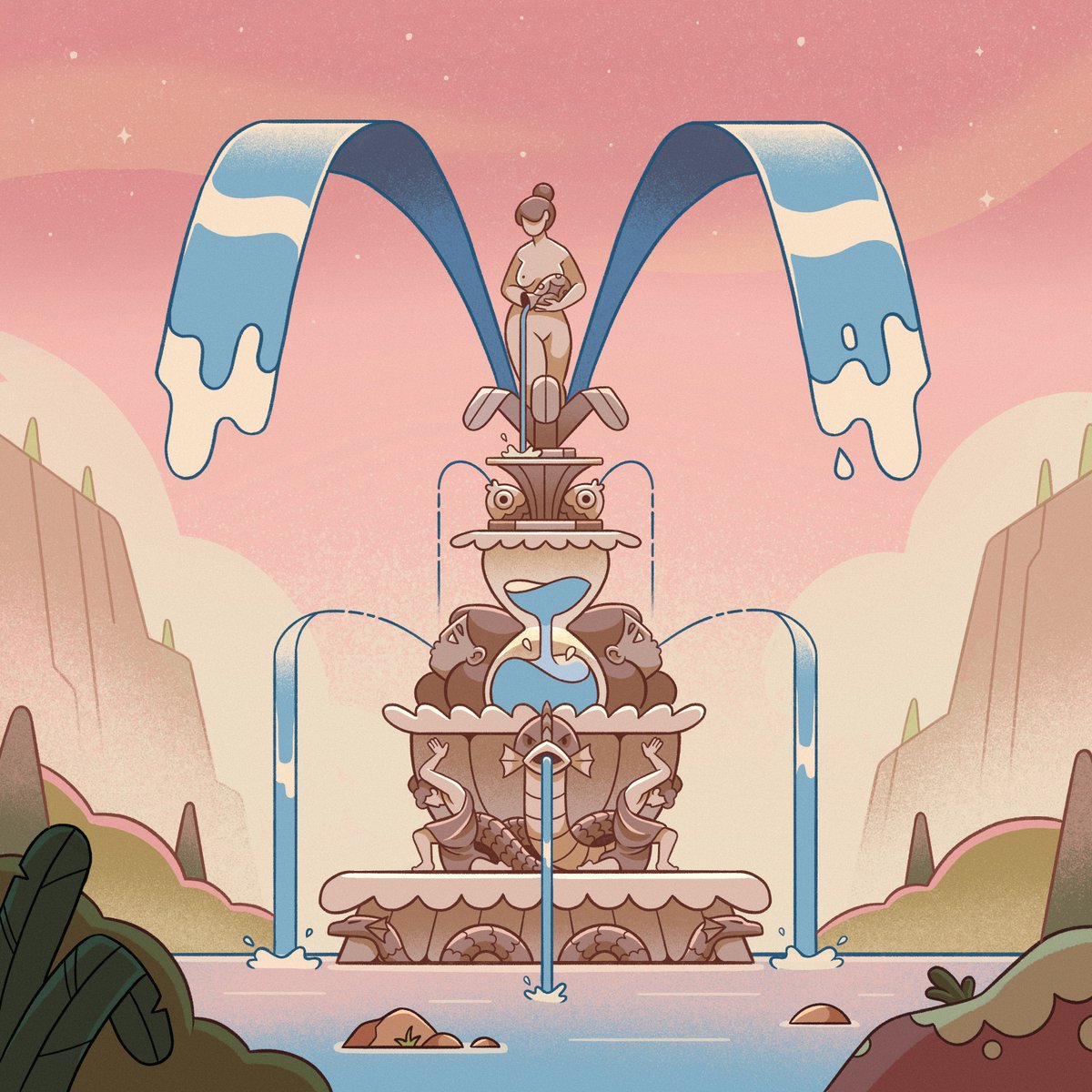 studioMUTI's tweet image. Fountain of Youth ⛲ | Day 25 of @36daysoftype #36daysoftype #36days_y #36daysoftypey