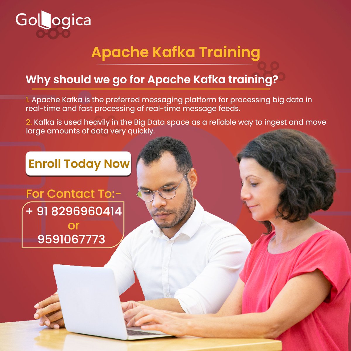 Master the heart of real-time data streaming with our Apache Kafka Training!

For More Details: gologica.com/course/apache-…

#apachekafka #kafka #GoLogica #bigdata #streamingdata #dataprocessing #datamanagement #cloudnative #kafkastreams #kafkaconnect #apachek #eventstreaming