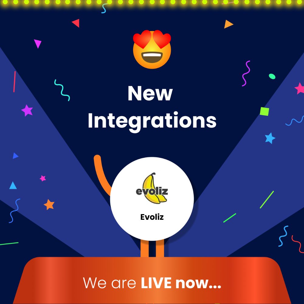 Now integrate @evolizfr with 1100+ apps with just one click using Integrately! And because it's so easy to use, you'll be up and running in no time. #1ClickIntegrations #NoCode