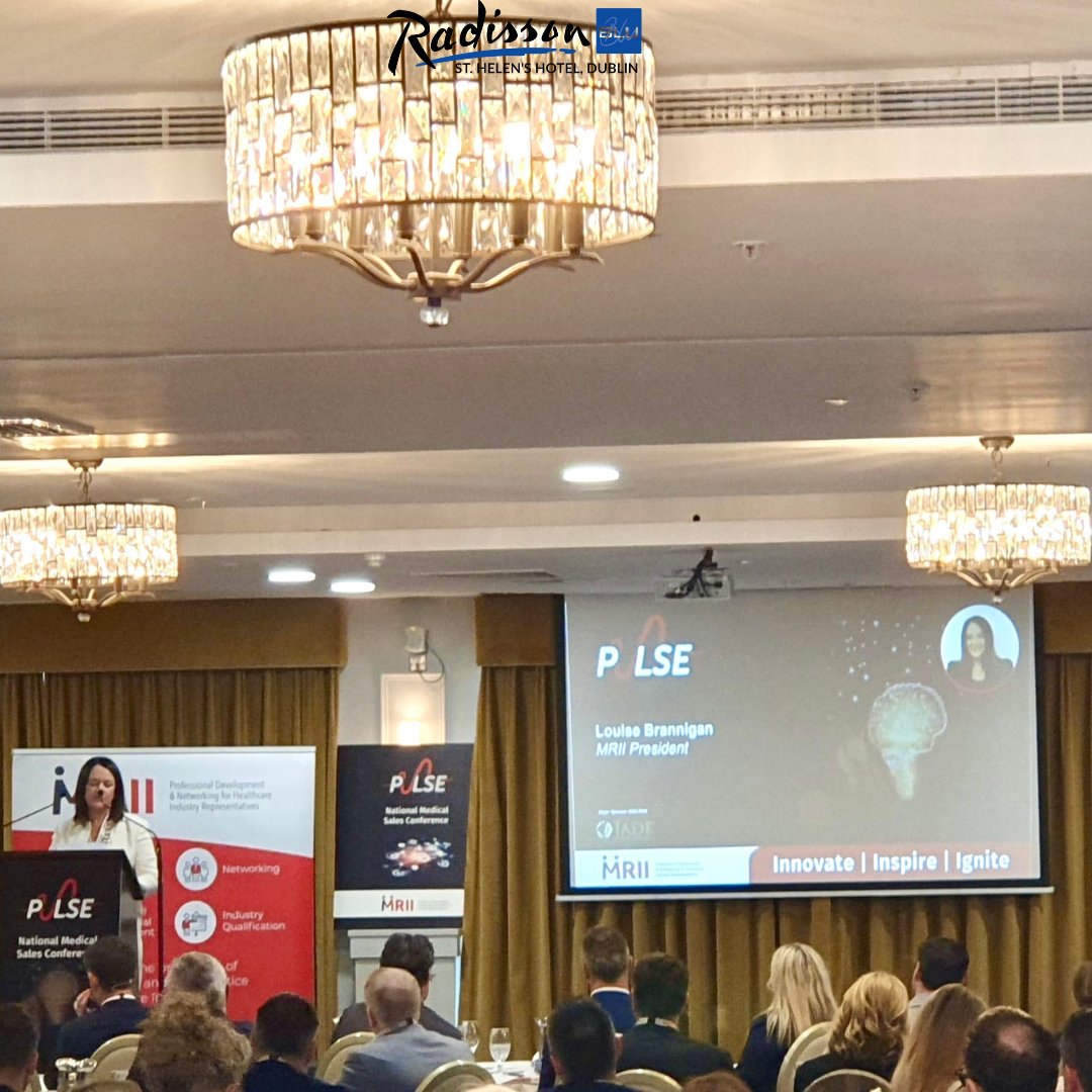 We are Delighted @radissonsthelens could be in attendance today for the @MRII_2013 event #Pulse2024 Getting to meet some great people within the Healthcare Sales Industry & of course the team at @westgrovehotel