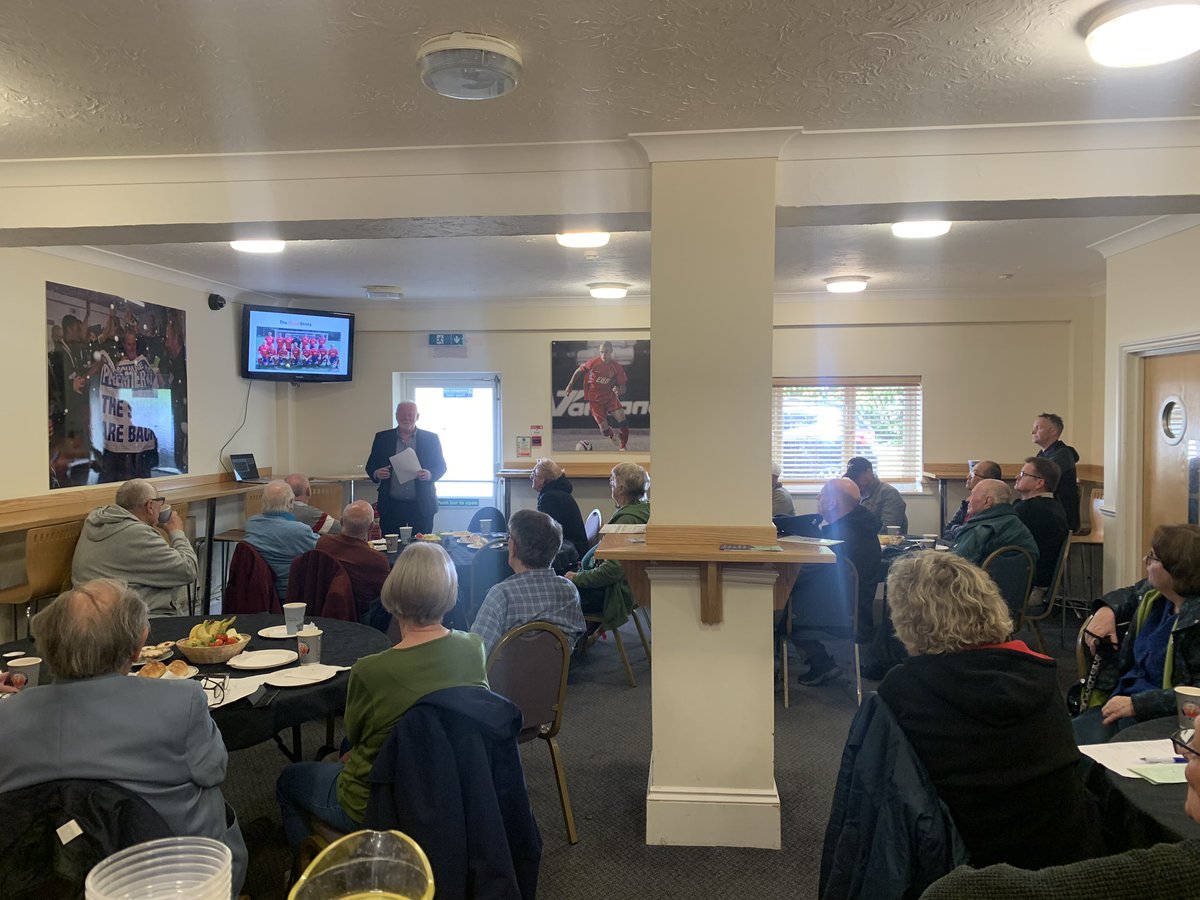 Thank you to Mick Quinn who spoke to our Vets yesterday about the benefits of walking football. 

We hope that some of our Vets will attend our @OlderShots walking football sessions soon!

#TheShots #community