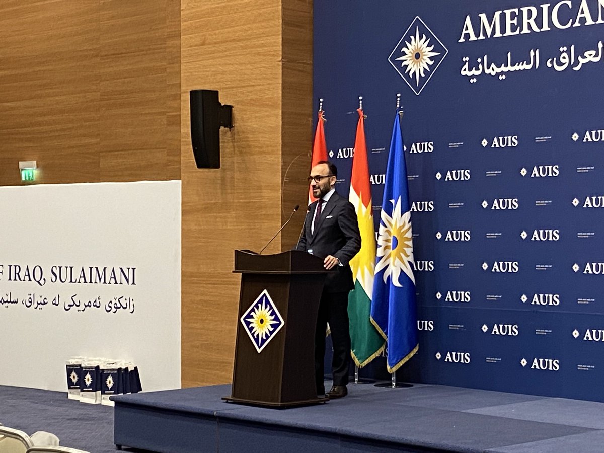 Dr. Bilal Wahab (@BilalWahab) announced as the new president of the American University of Iraq - Sulaimani (AUIS) @auisofficial. Will take over this summer.