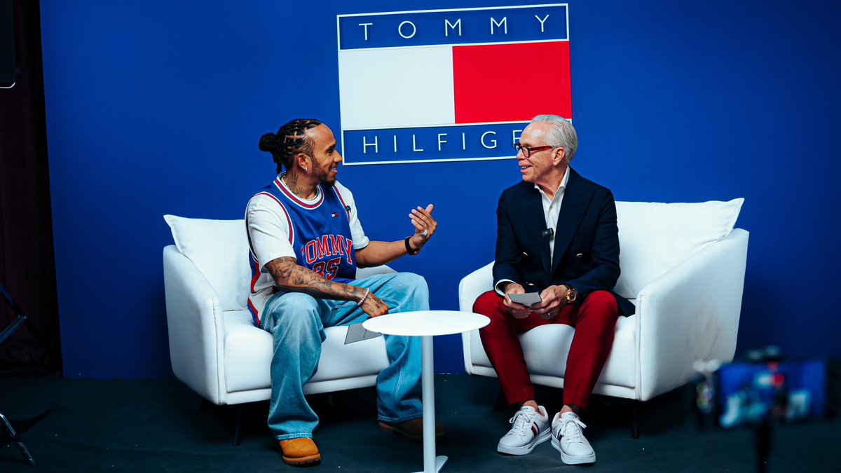 Lewis in Shanghai with this 🔥 Tommy fit 🤙