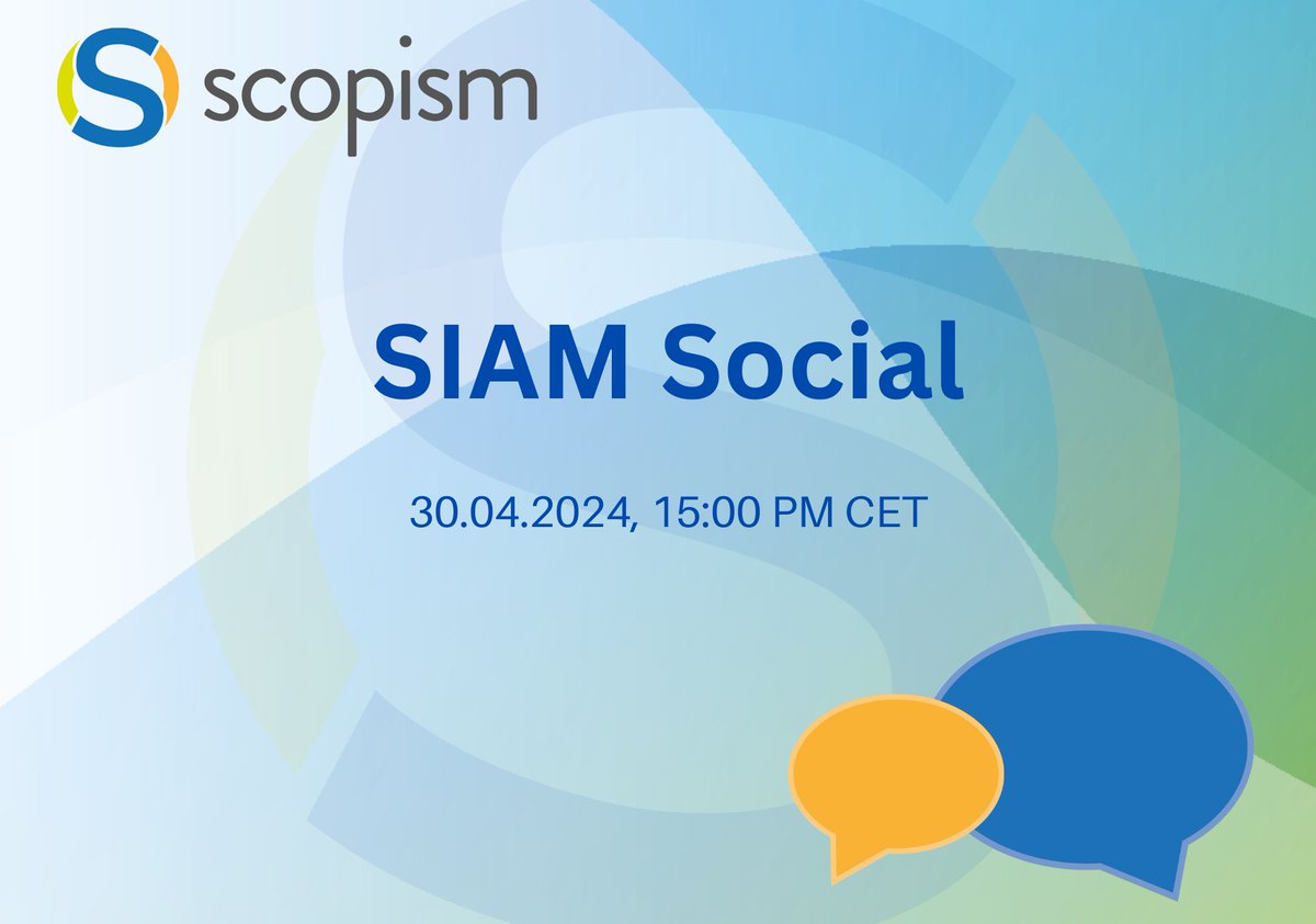 🎉Get ready for a busy period and mark your calendars for some great events 🗓 SIAM Intro Training – Working Group - Fri, Apr 26: scopism.circle.so/c/events-sched… 🗓 SIAM Social - Tue, Apr 30: scopism.circle.so/c/events-sched… 🗓SI Measurements Progress - Wed, May 1: scopism.circle.so/c/events-sched…