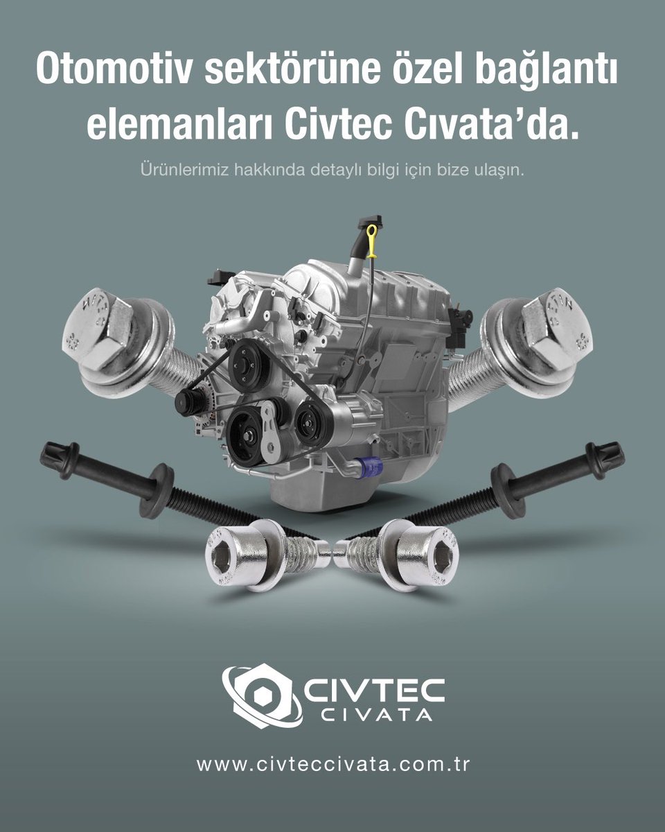 Otomotiv sektörü ve yedek parça imalatı için ihtiyaç duyduğunuz bağlantı elemanları Civtec Cıvata’da.

Uygun fiyat ve zengin çeşit bize ulaşın.

CİVTEC CIVATA

info@civteccivata.com.tr

#CivtecCıvata #BağlantıElemanları #Hırdavat #Otomotiv #Yedekparça #Üretim #Montaj