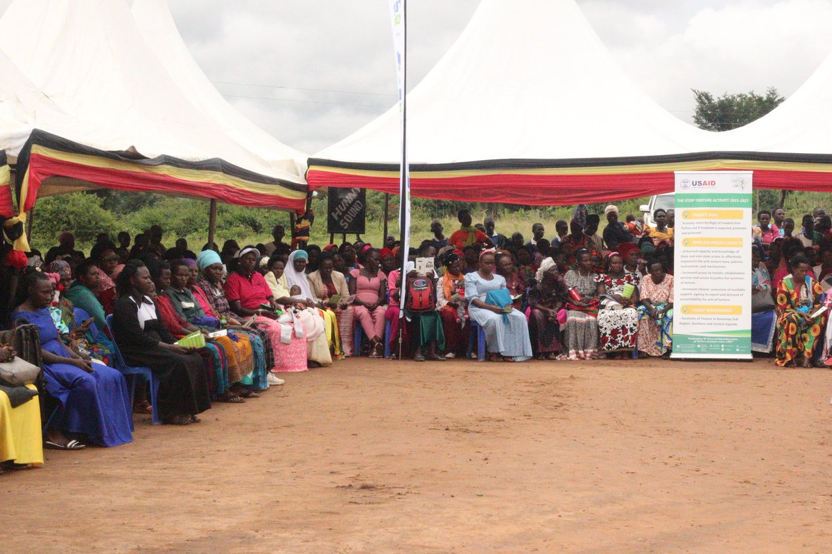 Today, we've partnered with Gomba district in its post Women's Day commemoration to raise awareness on torture. It was made possible with support from the American people. @USAID @USAmbUganda . Torture prevention is possible with concerted efforts.