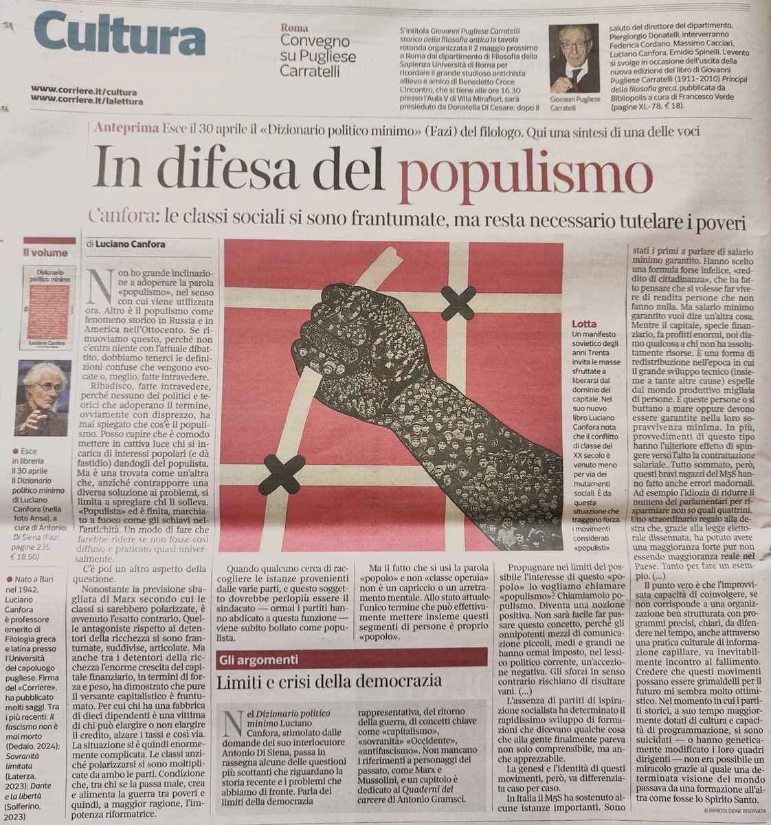 Oggi sul Corriere della Sera c’è una gustosa anteprima di Dizionario politico minimo.