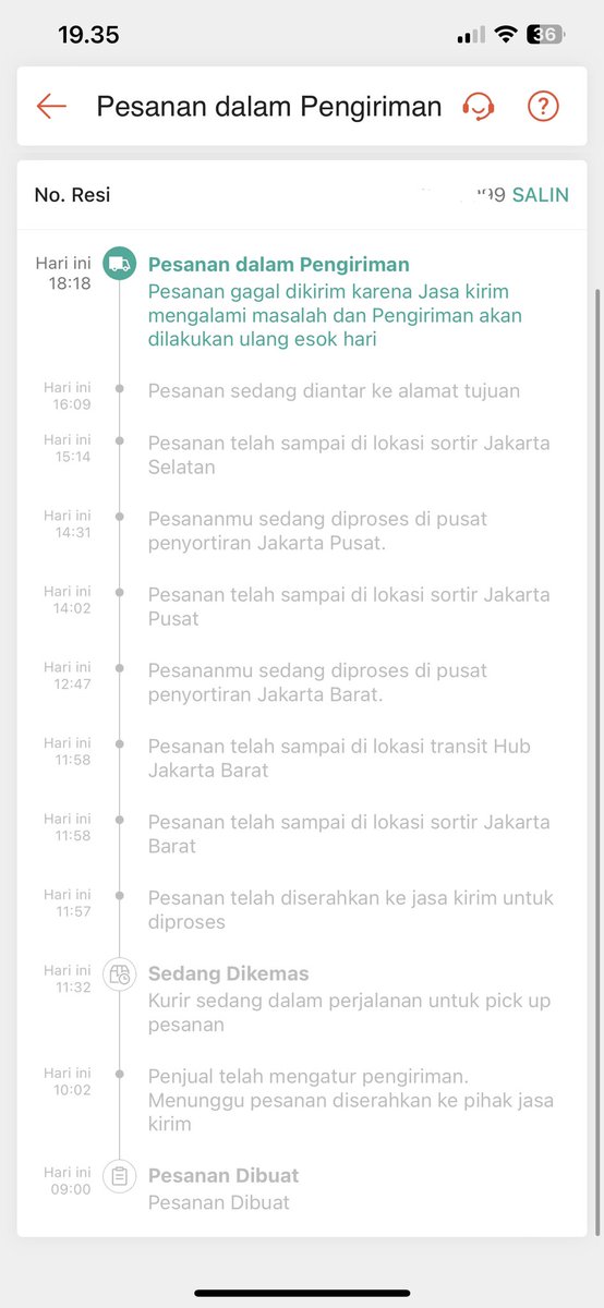 broookuuh's tweet photo. @anteraja_id @AnterajaCare mnding gue bayar reguler deh kalo nyampenya besok besok juga hadeh.  Butuh nya sekarang woy https://t.co/bbp7ZiEag1