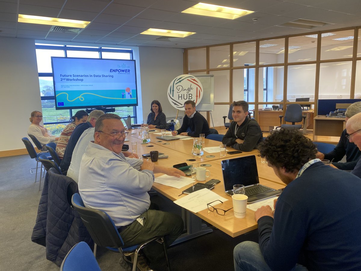 Very instructive discussions today in Dingle for our second @Enpower_ workshop exploring different scenarios for data sharing