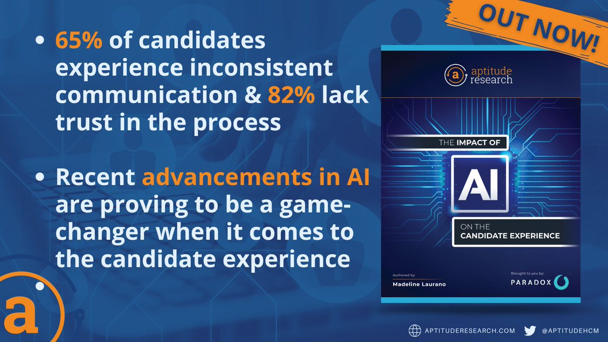 Providing a top-notch #CandidateExperience isn’t just a nicety – it’s a must-have. Yet, many companies still struggle to deliver seamless journeys due to resource limitations. 

Our latest report with <a href="/ParadoxOlivia/">Paradox</a> sheds light on this issue: aptituderesearch.com/research_repor…