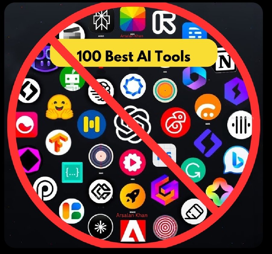 No need for 100 Best Just Need 5 Powerful AI Tools 🔥 To Save Time Learn More Here they are..