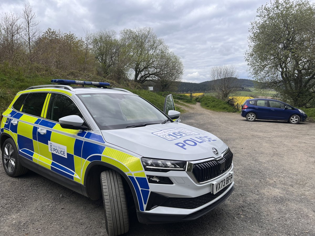 On a ride-along with @SouthShropCops PCSO Shaun Culliss visiting Soudley Woods where local users have expressed concern of off-roading on the bridleway section before the by-way which is not legal. Please respect local communities and seek permission from land owners before use.