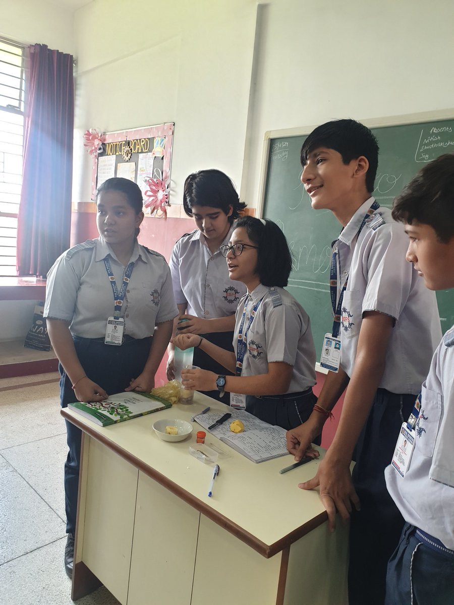 'Engaging day in class as students presented their osmometer projects and actively asked each other questions. Experiential learning in action! #Education #InteractiveLearning' @AIMtoInnovate @BBPSMV @vividh87 @doescience @cbseindia29 @EduMinOfIndia @GlobalGoalsUN