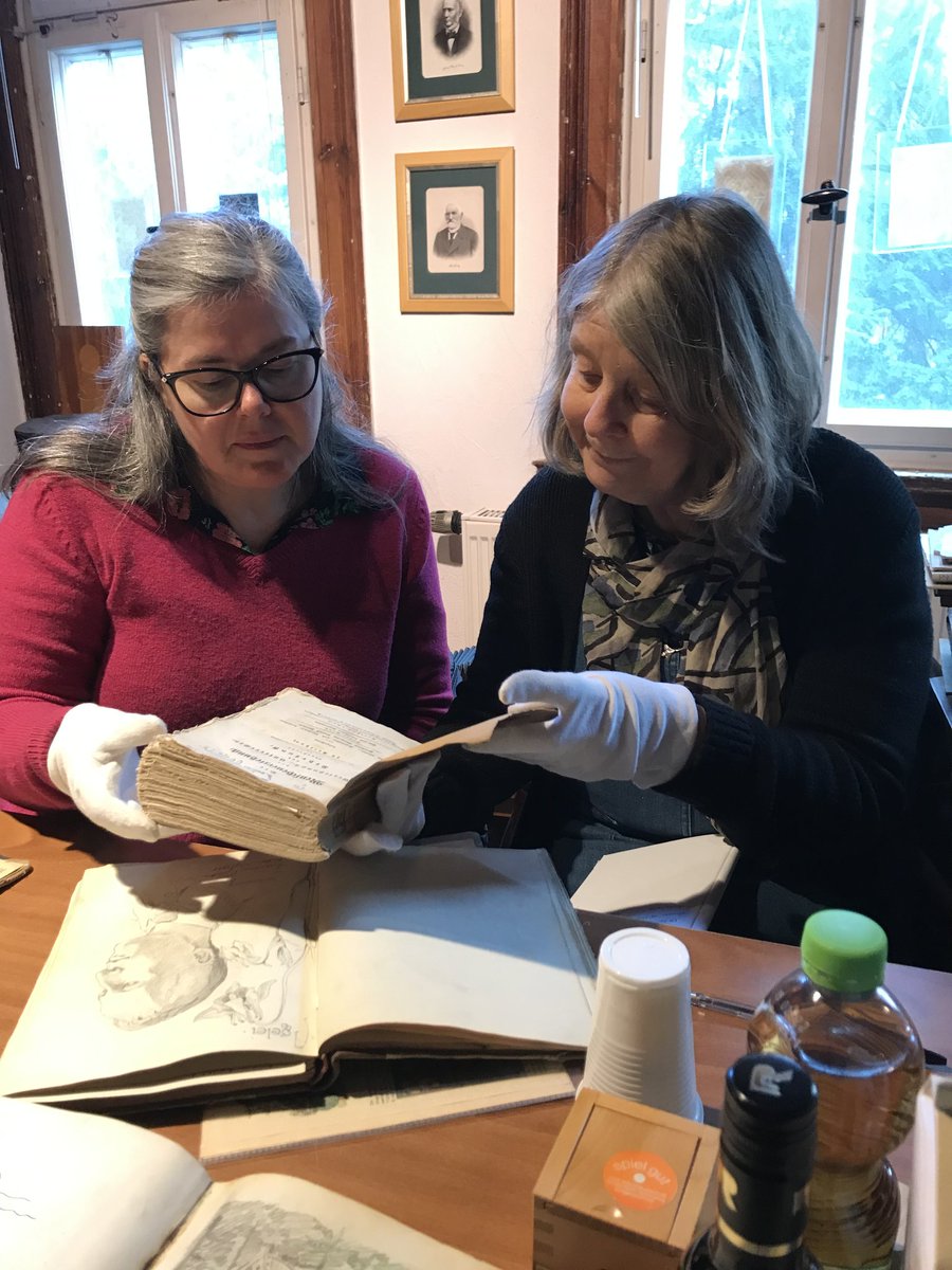 A wonderful day at Keilhau with Herr Robert Nauer in the Froebel archive. Amazing to hold the First Edition of The Education of Man from 1826. #Froebel24