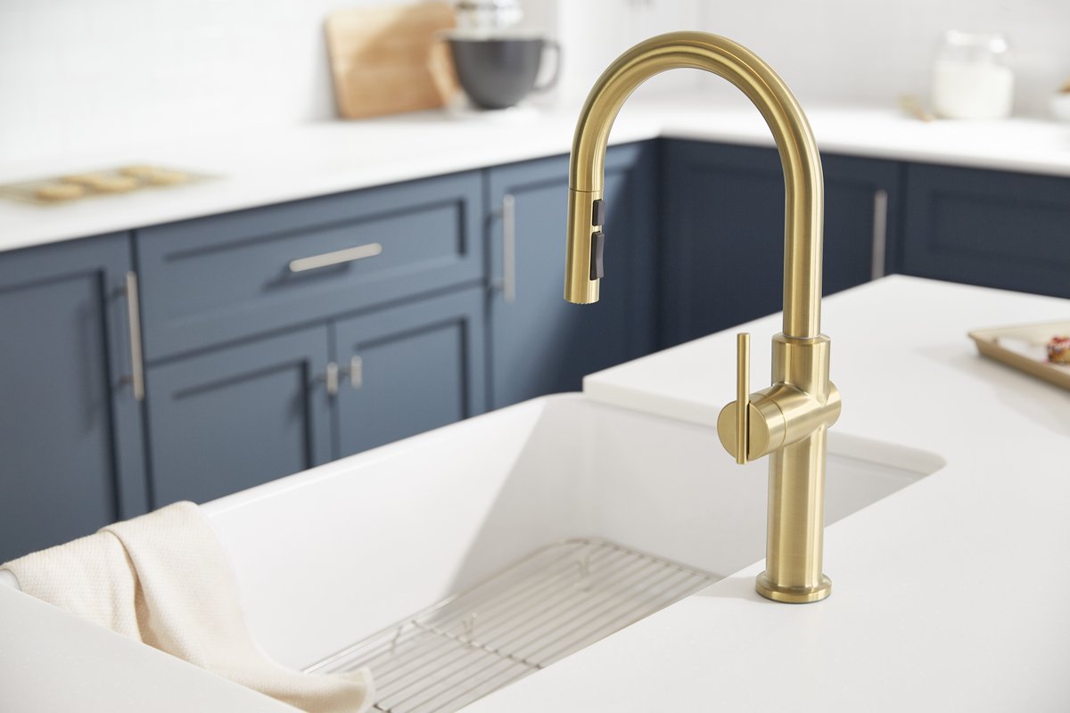 A model of clean, sophisticated design, the Crue kitchen faucet collection from #KOHLER represents a true high point in user-focused plumbing design for the kitchen. 

#kohler #kitchenfaucet #kitchenupgrade #styleyourspace #interiorstyle #interiorism #interiorstyling