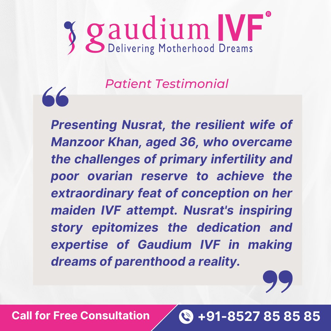 Embarking on the beautiful journey of parenthood, guided by the compassionate hands of Gaudium IVF.

#patienttestimonial #ivfcentre #fertilityjourney #patientfeedback #happypatients #fertilityclinic #ivftreatment #fertilitytreatment #parenthood #family #gaudiumivf