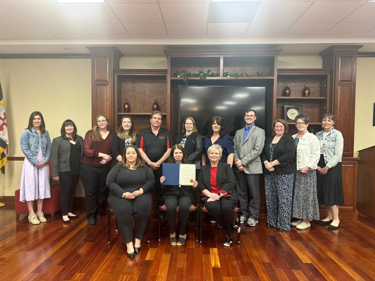 In recognition of Administrative Professionals Day, Frostburg Mayor, Robert Flanigan, presented a proclamation to a group of administrative professionals from FSU who are current participants or graduates of ADAPT (Administrative Development and Professional Training).