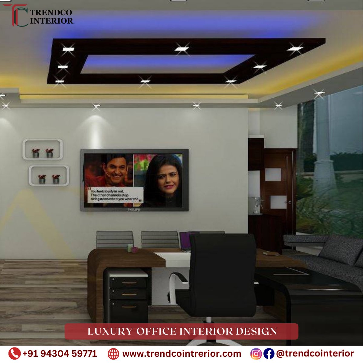 Luxury office interior design idea by the best interior designer in Patna, Trendco Interior
Click On:-bit.ly/3vISdzn
#officespace #officestyle #officedesignideas #PatnaNews #inspiration #HomeDecor #BiharNews #facebook #instagram #Patna #modernliving #patnajunction