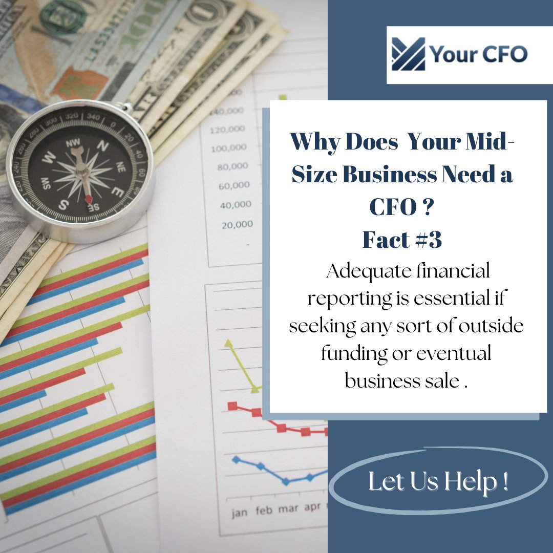 Accurate financial reporting is pivotal, especially when seeking external funding or preparing for a future business sale. 
contact@yourcfollc.com

#financialanalysis 
#yourcfo 
#frederickmd
#businesseducation
#midsizebusiness