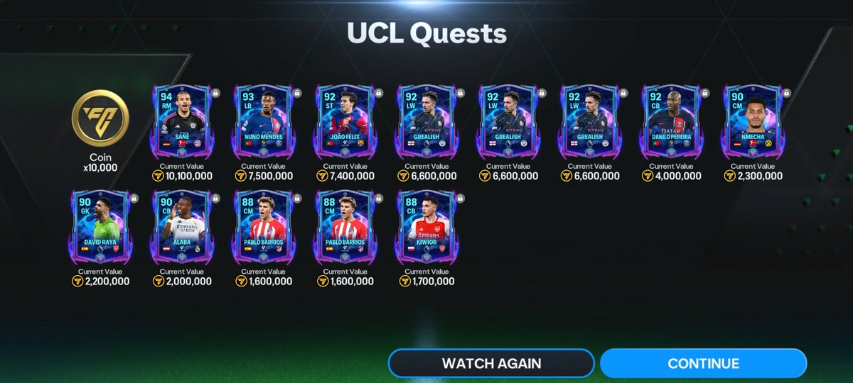 Have you claimed the UCL RTTF QUESTS?

These were my rewards

How Were your rewards?