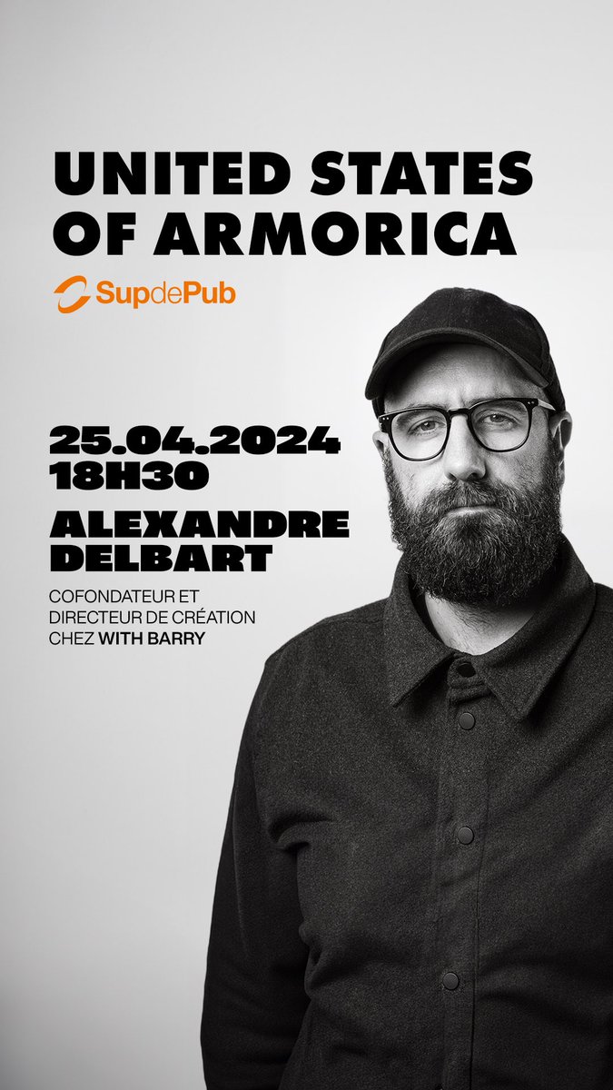 CE SOIR À @SUPDEPUB RENNES ! 

On intervient à l’occasion d’une table ronde sur la thématique des marques, des sagas publicitaires et d’autres belles surprises..

Avec <a href="/AlexDelbart/">Alex</a> au micro, l’évent promet d’être plutôt sympa. 

Réservez votre place ici : eventbrite.fr/e/billets-unit…