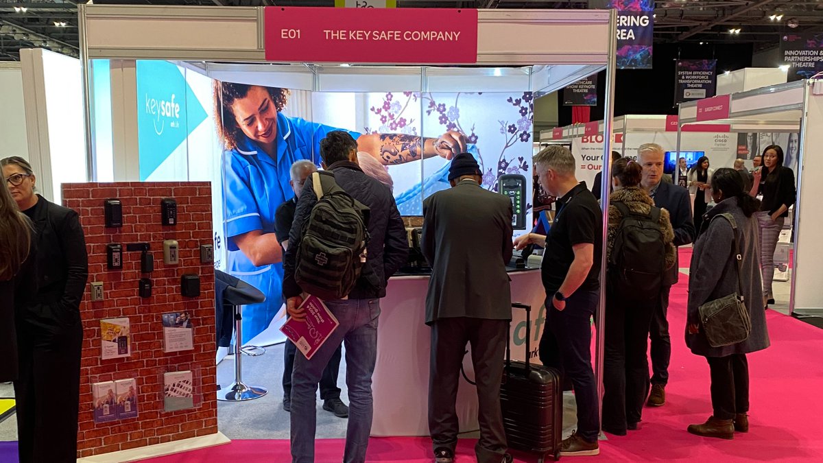 KeySafeUK's tweet photo. We love to see a busy stand! Thank you all for visiting us at @DHS_London. 
Some really valuable conversations have taken place, and we look forward to reconnecting with everyone soon!

#DHS #telecare #healthcare #accessmanagement https://t.co/q8sV1vBNvu