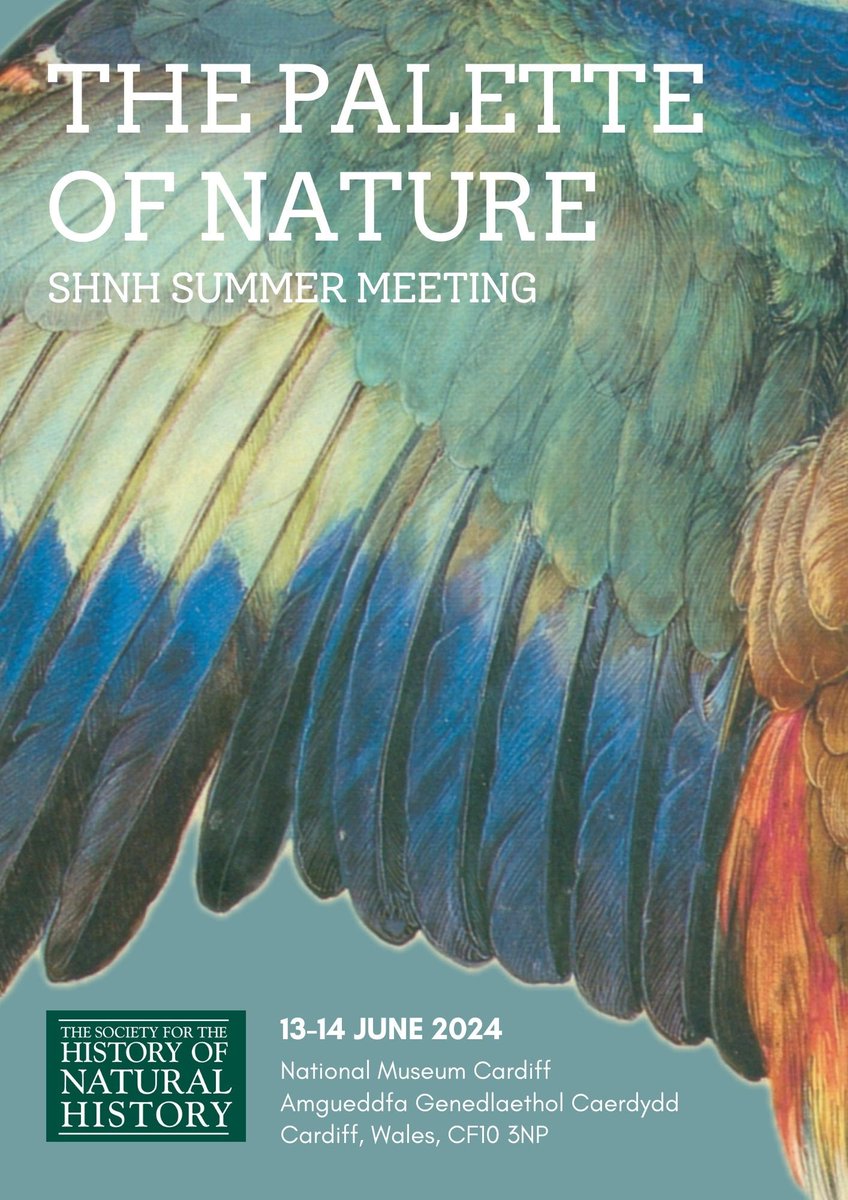 Can’t wait for this year’s <a href="/SHNHSocNatHist/">SHNH</a> Summer Meeting at <a href="/Museum_Cardiff/">Amgueddfa Caerdydd</a> on June 13/14. Join us for two days of talks and tours exploring the colours of nature in all their glory! Discounts for students and SHNH members available. Book here 🔗 : eventbrite.com/e/the-palette-…