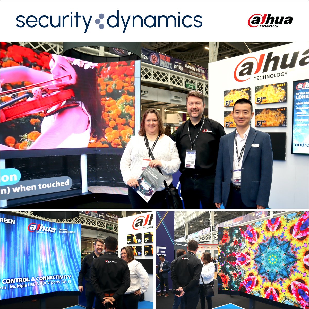 RETAIL TECHNOLOGY SHOW 💥
24-25 April 2024, Olympia, London

Busy day at the Retail Tech Show for Security Dynamics Pro AV Sales manager, Amy Miles! 🌟
Showcasing the latest in Pro AV tech with @DAHUA_UK,  including the new Foldable LED - now available!
 
securitydynamics.co.uk/audio-visual/l…