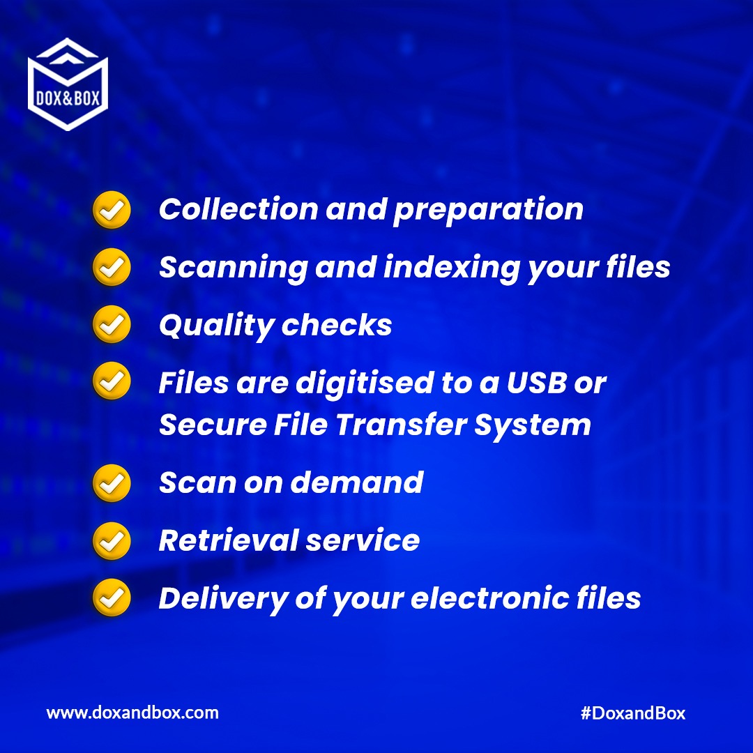 Tired of overflowing filing cabinets and mountains of paper threatening to take over your office? DoxandBox is your one-stop solution for secure and efficient document scanning.
#DoxandBox #DocumentScanning #SecureStorage #RecordsManagement #GoPaperless #Efficiency