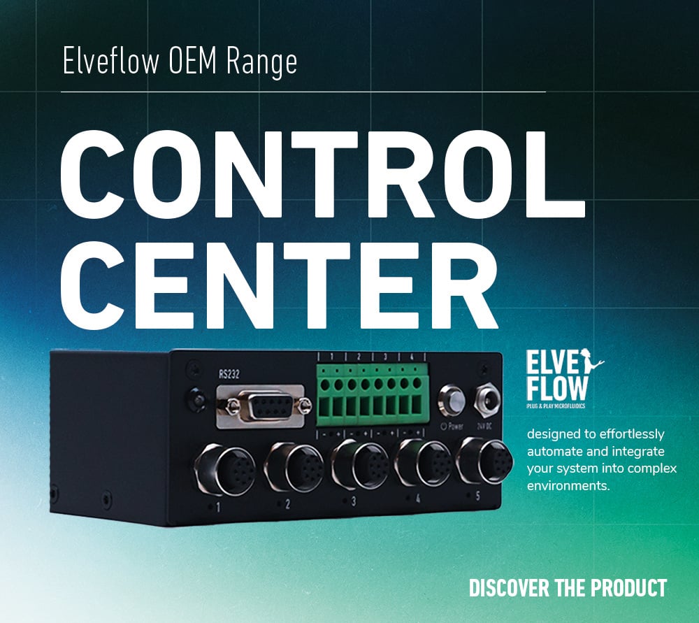 Introducing the all-new OEM Control Center Compatible with any control system featuring a serial port, it's ready to streamline your operations. Connect up to five modules or hubs simultaneously. 👉eu1.hubs.ly/H08PKP30 #FluidHandling #FlowControl #Microfluidics #OEM #Elveflow