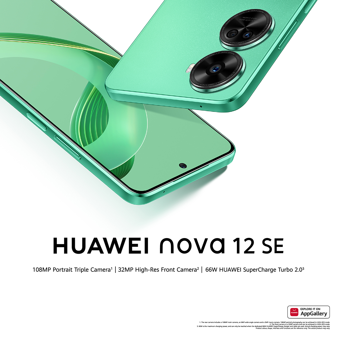 Discover the art of portraiture with #HUAWEInova12SE's 108MP Triple Camera and pose all day long with the 66W HUAWEI SuperCharge Turbo 2.0. 🤳🏻😏 Buy yours now bit.ly/3PLjCYh