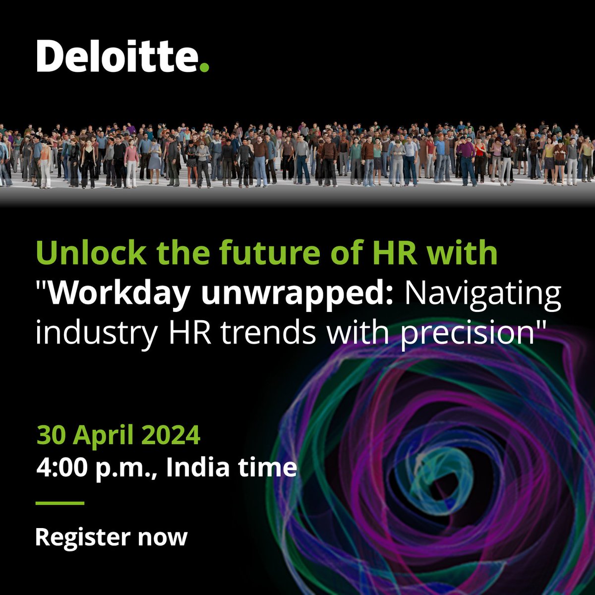 Save the date for our HR eminence session. Dive deep into the latest HR trends and explore Workday's innovative features in the latest release. 
Register now to secure your spot: deloi.tt/3UhQxFk

#HR #FutureOfHR #WorkdayUnwrapped #HRtrends